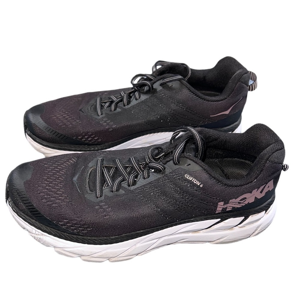 HOKA One One Clifton 6 Black Running Shoes Women’s US 7 EU 38 2/3